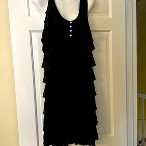 Uncle Frank cute layered black dress